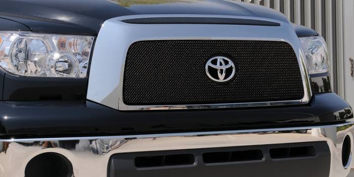 T-Rex - Toyota Tundra T-Rex Sport Series Formed Mesh Grille - All Black Powdercoat with Logo Opening - 46960