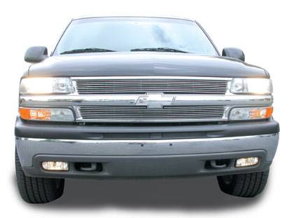 T-Rex - Chevrolet Silverado T-Rex Grille Assembly - All Chrome with Billet & Bowtie Installed - 50075