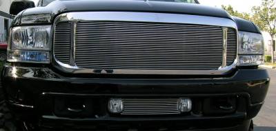 T-Rex - Ford Excursion T-Rex Grille Assembly - Aftermarket Chrome Shell with 3PC Style Billet - 50575