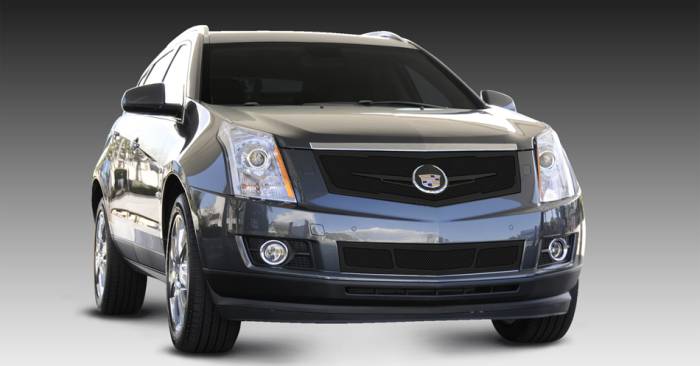 T-Rex - Cadillac SRX T-Rex Upper Class Mesh Grille - Replacement - Full Opening with Winged OE Logo Plate - Black - 51186