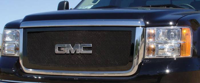 T-Rex - GMC Sierra T-Rex Upper Class Mesh Grille - All Black - 51206