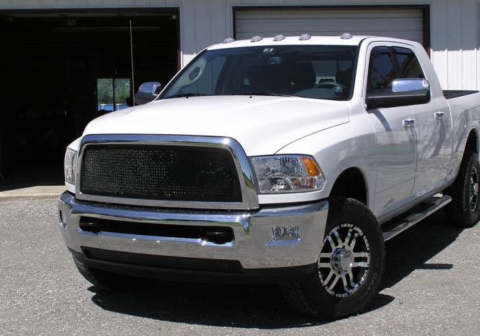 T-Rex - Dodge Ram T-Rex Upper Class Mesh Grille - Full Open - All Black - 1PC - 51457