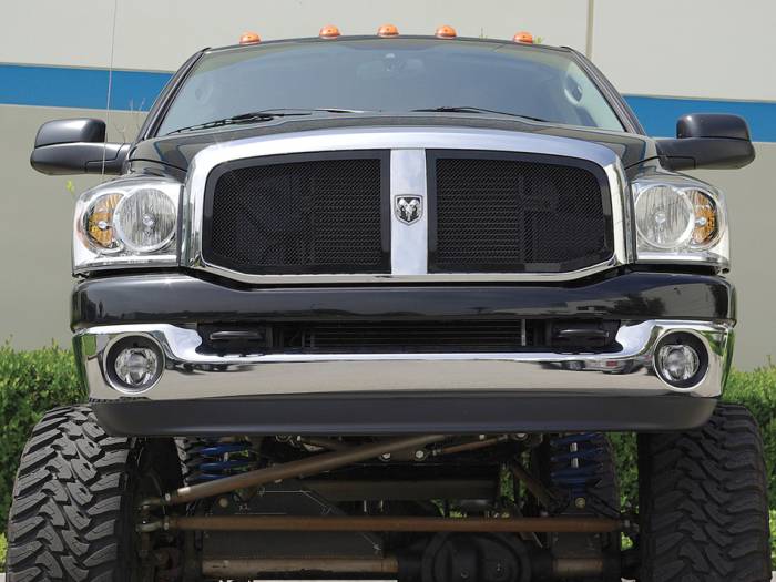 T-Rex - Dodge Ram T-Rex Upper Class Mesh Grille - All Black - 2PC - 51467