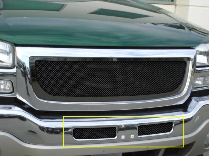 T-Rex - GMC Sierra T-Rex Upper Class Bumper Mesh Grille - All Black - 52200
