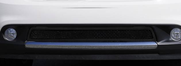 T-Rex - Dodge Durango T-Rex Upper Class Mesh Bumper Grille - All Black with Formed Mesh Center - 52492