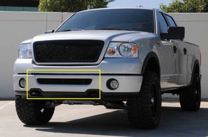 T-Rex - Ford F150 T-Rex Upper Class Bumper Mesh Grille - All Black - 52552