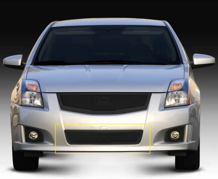 T-Rex - Nissan Sentra T-Rex Upper Class Mesh Bumper Grille - All Black - 52764