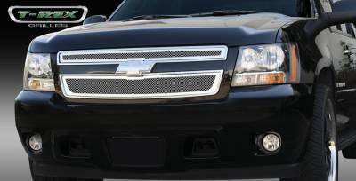 T-Rex - Chevrolet Avalanche T-Rex Upper Class Polished Stainless Mesh Grille - 2PC Style - 54051