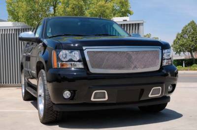 T-Rex - Chevrolet Avalanche T-Rex Upper Class Polished Stainless Mesh Grille - 1PC - 54053