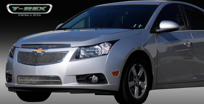 T-Rex - Chevrolet Cruze T-Rex Upper Class Polished Stainless Mesh Grille - 2PC - 54125