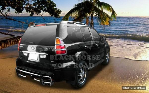 Black Horse - Toyota 4Runner Black Horse Rear Bumper Guard - Double Tube