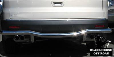 Black Horse - GMC Acadia Black Horse Rear Bumper Guard - Single Tube