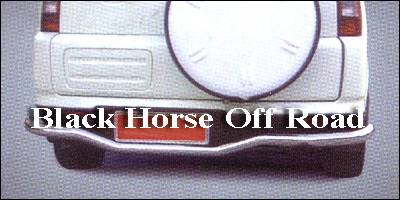 Black Horse - Honda CRV Black Horse Rear Bumper Guard - Single Tube
