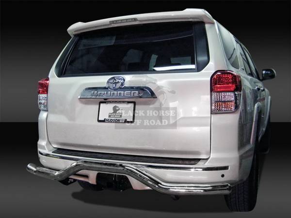Black Horse - Lexus GX Black Horse Rear Bumper Guard - Single Tube