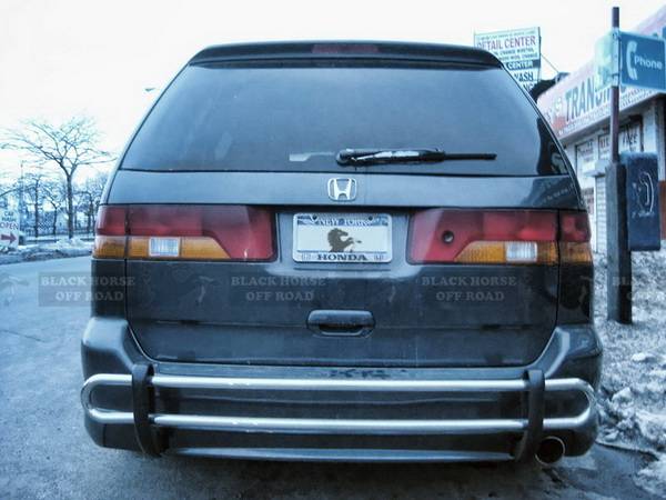 Black Horse - Honda Odyssey Black Horse Rear Bumper Guard - Double Tube