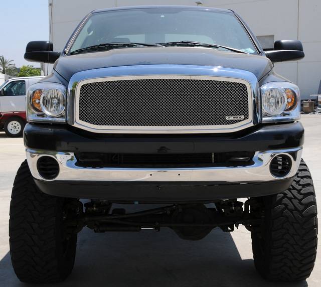 T-Rex - Dodge Ram T-Rex Upper Class Polished Stainless Mesh Grille - Full Open - 1PC - 54459