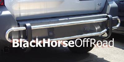 Black Horse - Nissan Xterra Black Horse Rear Bumper Guard - Double Tube