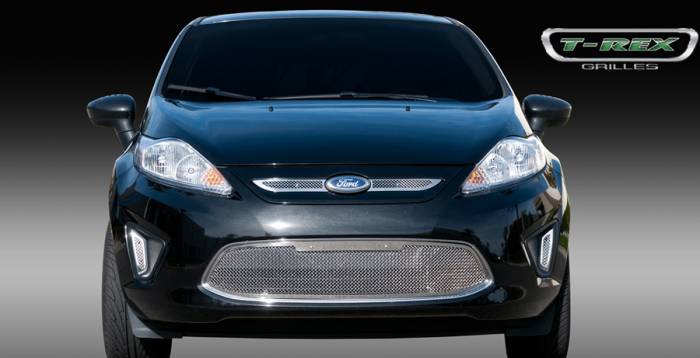 T-Rex - Ford Fiesta T-Rex Upper Class Polished Stainless Mesh Grille - 2PC - 54588