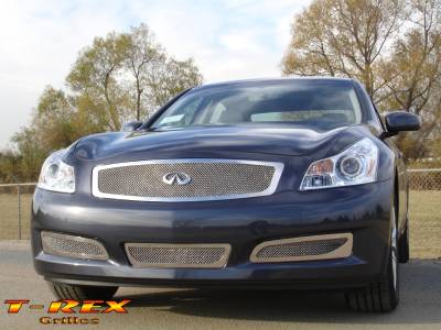T-Rex - Infiniti G35 4DR T-Rex Upper Class Polished Stainless Mesh Grille - 54809