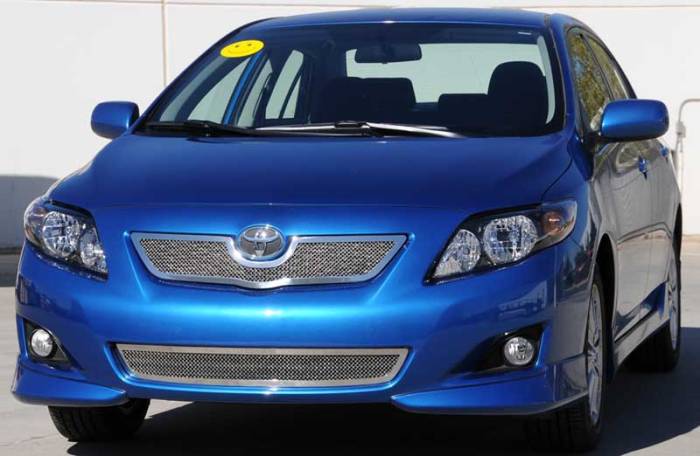 T-Rex - Toyota Corolla T-Rex Upper Class Polished Stainless Mesh Grille - 54908