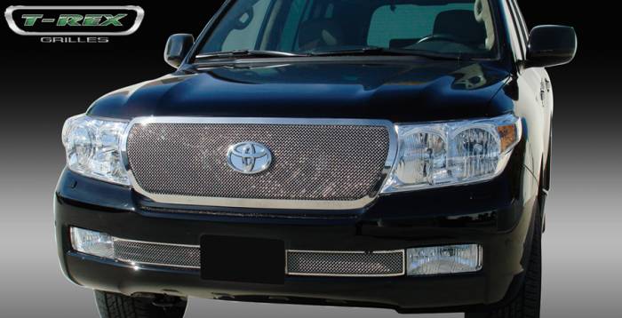 T-Rex - Toyota Land Cruiser T-Rex Upper Class Polished Stainless Mesh Grille - 54934
