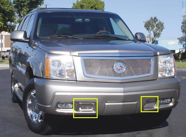 T-Rex - Cadillac Escalade T-Rex Upper Class Polished Stainless Bumper Mesh Grille - 55183