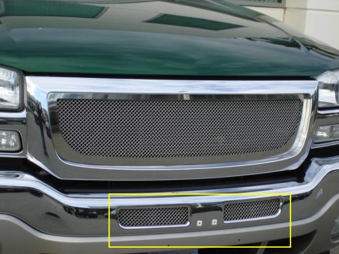T-Rex - GMC Sierra T-Rex Upper Class Polished Stainless Bumper Mesh Grille - 55200