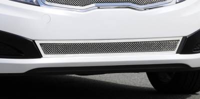 T-Rex - Kia Optima T-Rex Upper Class Polished Stainless Bumper Mesh Grille with Formed Mesh Center - 55320