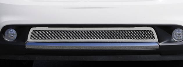 T-Rex - Dodge Durango T-Rex Upper Class Polished Stainless Mesh Bumper Grille with Formed Mesh Center - 55492