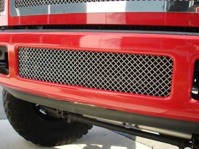 T-Rex - Ford Superduty T-Rex Upper Class Polished Stainless Bumper Mesh Grille - 55563