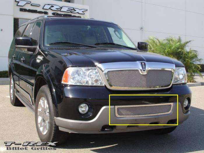 T-Rex - Lincoln Navigator T-Rex Upper Class Polished Stainless Bumper Mesh Grille - 55695