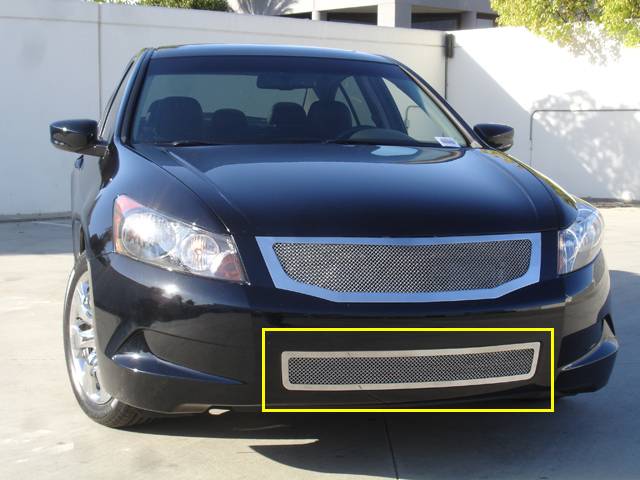 T-Rex - Honda Accord 4DR T-Rex Upper Class Polished Stainless Bumper Mesh Grille - 55728