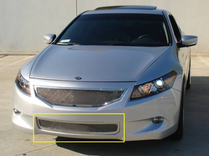 T-Rex - Honda Accord 2DR T-Rex Upper Class Polished Stainless Bumper Mesh Grille - 55729