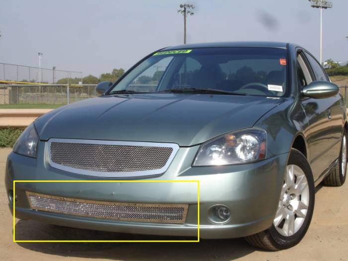 T-Rex - Nissan Altima T-Rex Upper Class Polished Stainless Bumper Mesh Grille - 55741