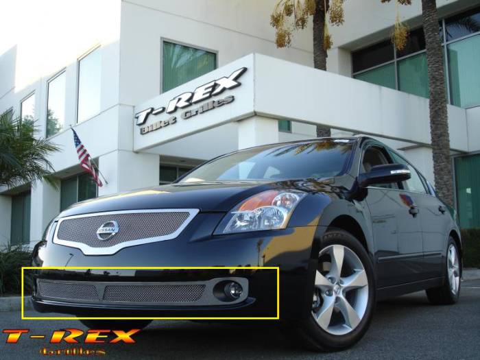 T-Rex - Nissan Altima T-Rex Upper Class Polished Stainless Bumper Mesh Grille - 55762
