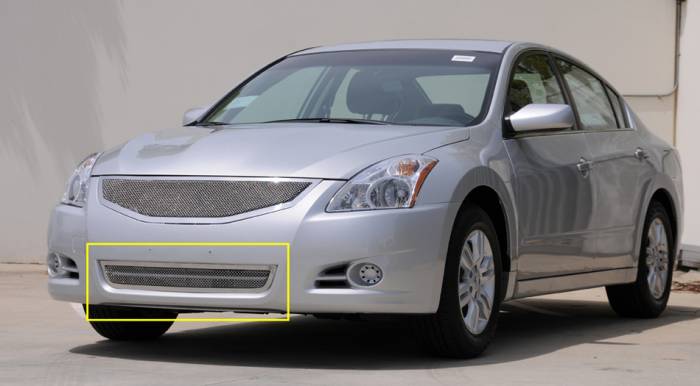 T-Rex - Nissan Altima T-Rex Upper Class Polished Stainless Bumper Mesh Grille - 55767