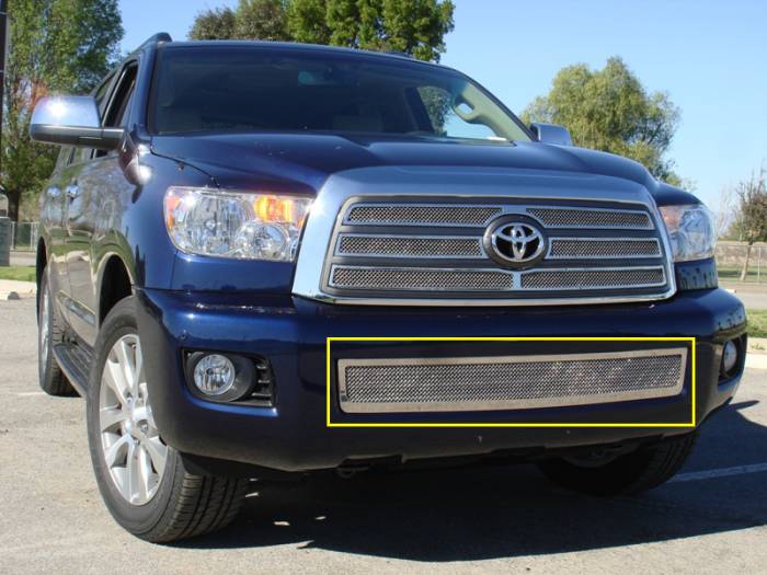 T-Rex - Toyota Sequoia T-Rex Upper Class Polished Stainless Bumper Mesh Grille - 55902