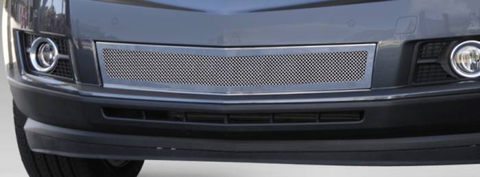 T-Rex - Cadillac SRX T-Rex Upper Class Mesh Bumper Grille - Overlay - Full Opening - Chrome - 57186