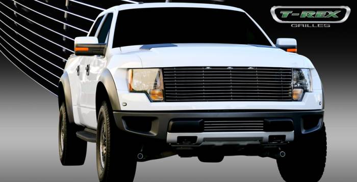 T-Rex - Ford F150 T-Rex Laser Billet Grille with Polished Leading Edges - 6215660