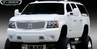 T-Rex - Chevrolet Avalanche T-Rex X-Metal Series Studded Main Grille - Polished Stainless Steel - Custom - 1PC Style - 6710520