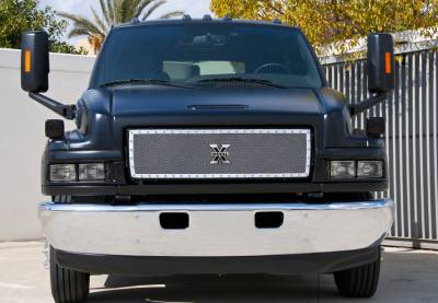 T-Rex - Chevrolet Kodiak T-Rex X-Metal Series Studded Main Grille - Polished Stainless Steel - 1PC Style - 6710870