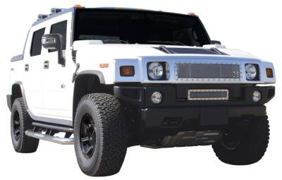 T-Rex - Hummer H2 T-Rex X-Metal Series Studded Main Grille - Polished Stainless Steel - 6712900