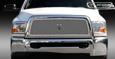T-Rex - Dodge Ram T-Rex X-Metal Series Studded Main Grille - Custom Full Opening - Polished Stainless Steel - 1PC - 6714510