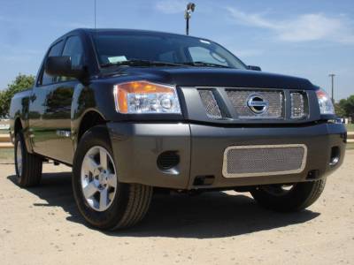 T-Rex - Nissan Armada T-Rex X-Metal Series Studded Main Grille - Polished Stainless Steel - 3PC - 6717800