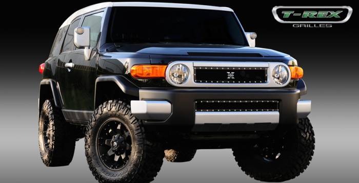 T-Rex - Toyota FJ Cruiser T-Rex X-Metal Series Studded Main Grille - All Black - 6719321