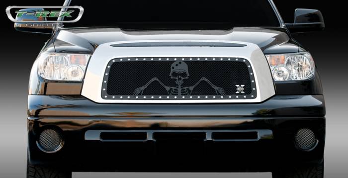 T-Rex - Toyota Tundra T-Rex Urban Assault Grunt Studded Main Grille with Soldier - Black OPS Flat Black - 7119596