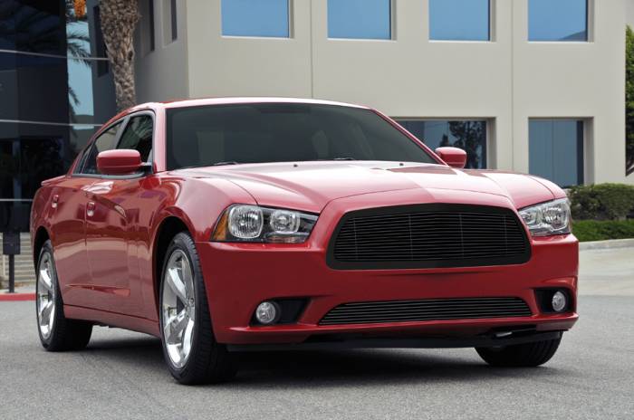 T-Rex - Dodge Charger T-Rex Billet Grille with Frame - All Black - 1PC - 20442B