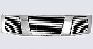 Street Scene - Nissan Armada Street Scene Chrome Grille Shell with 4mm Polished Billet Grille - 950-75526