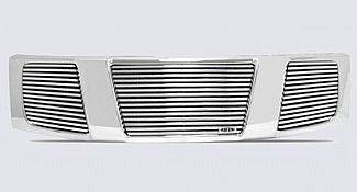 Street Scene - Nissan Armada Street Scene Chrome Grille Shell with 8mm Polished Billet Grille - 950-75527