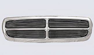 Street Scene - Dodge Durango Street Scene Chrome Grille Shell with 4mm Polished Billet Grille - 950-75534